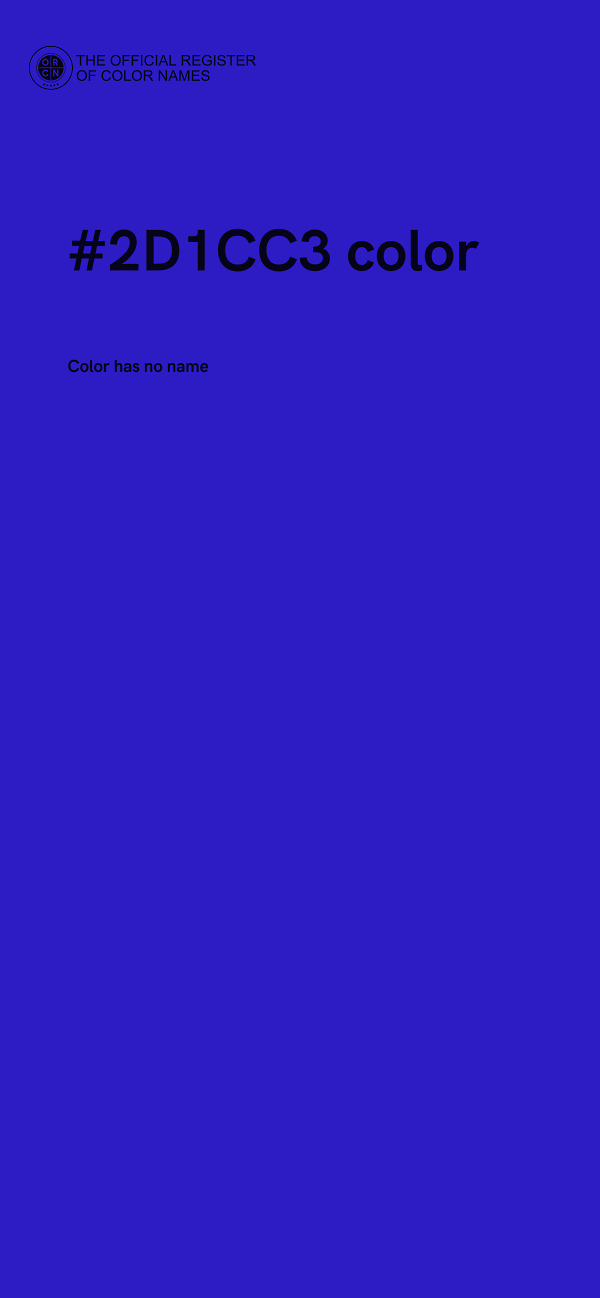 #2D1CC3 color image