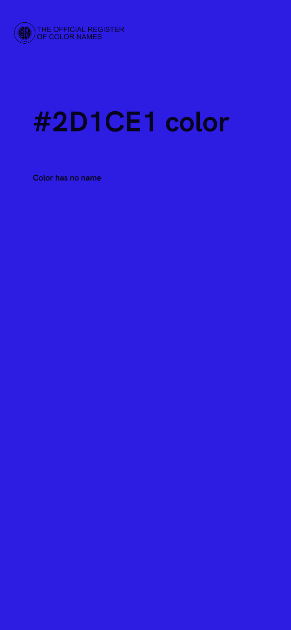 #2D1CE1 color image
