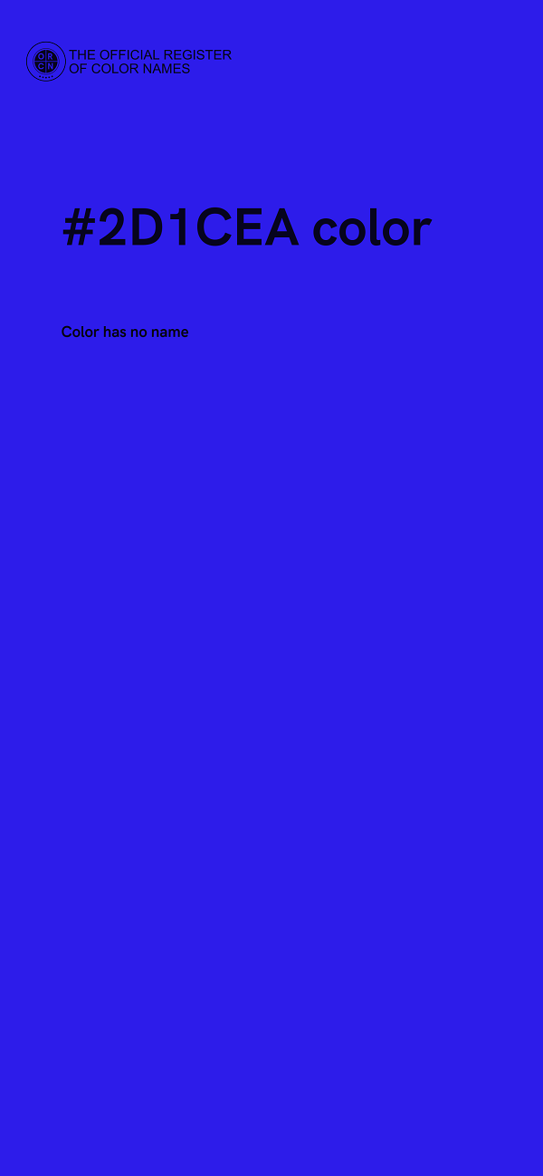 #2D1CEA color image