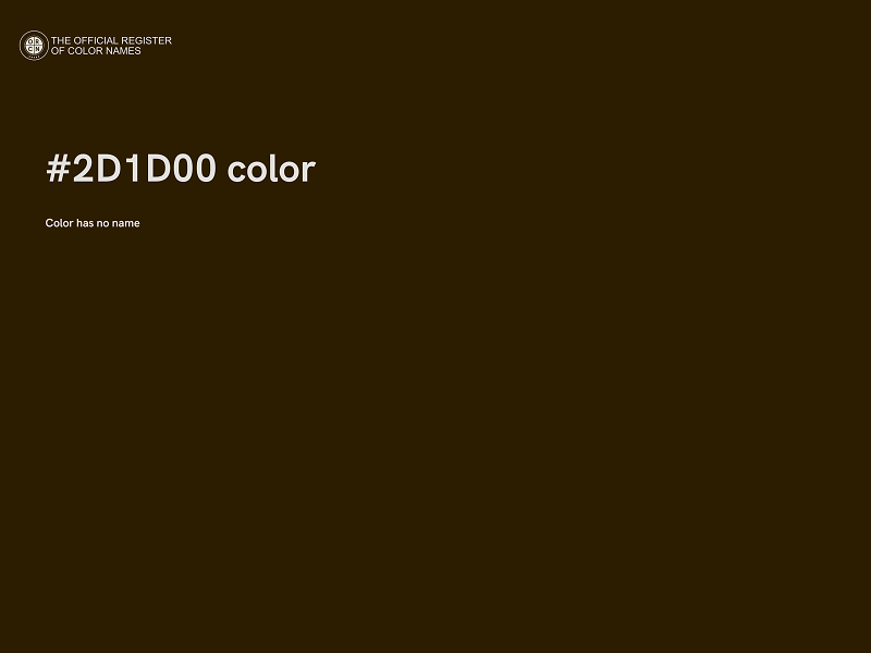 #2D1D00 color image