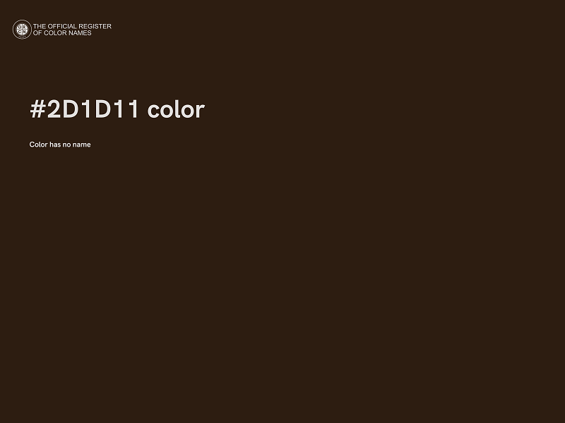 #2D1D11 color image