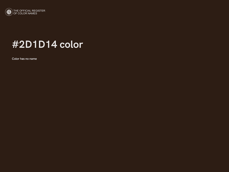 #2D1D14 color image