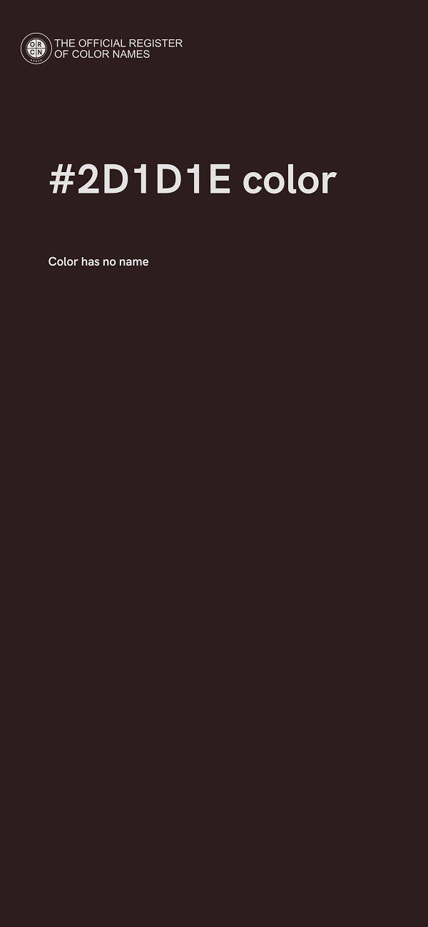 #2D1D1E color image