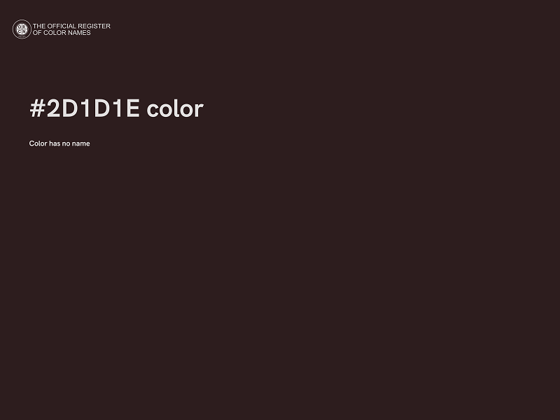 #2D1D1E color image