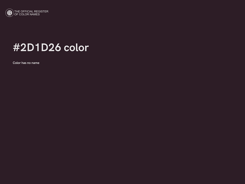 #2D1D26 color image