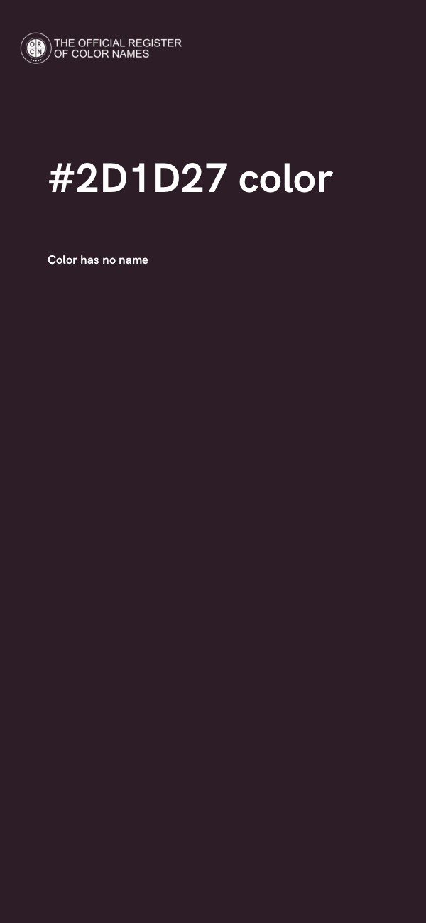 #2D1D27 color image