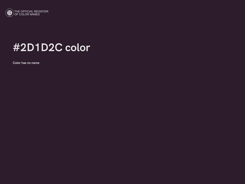 #2D1D2C color image