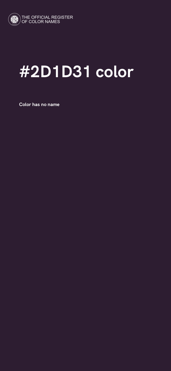 #2D1D31 color image