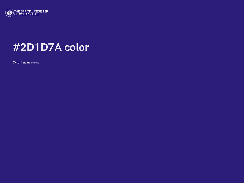 #2D1D7A color image