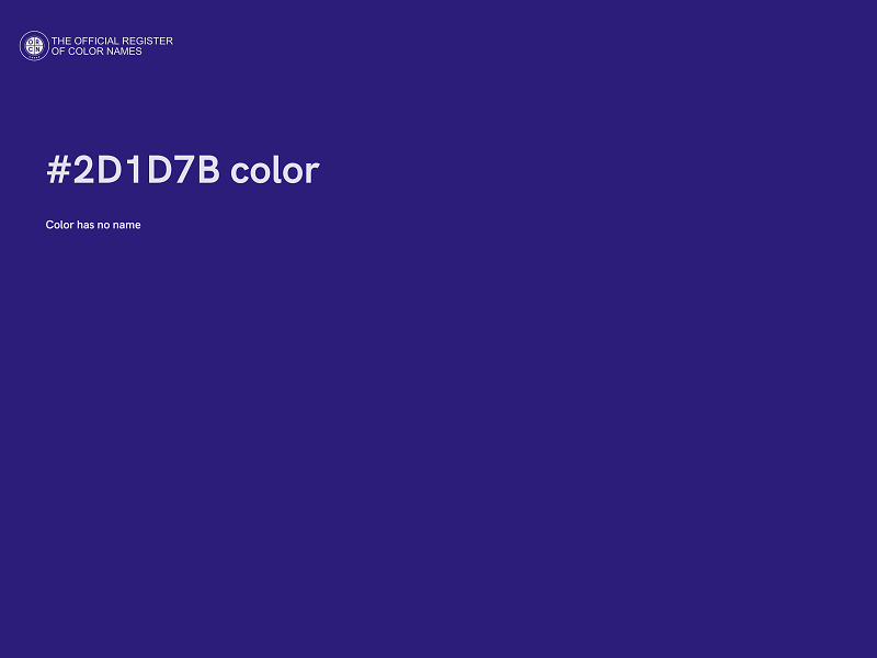 #2D1D7B color image