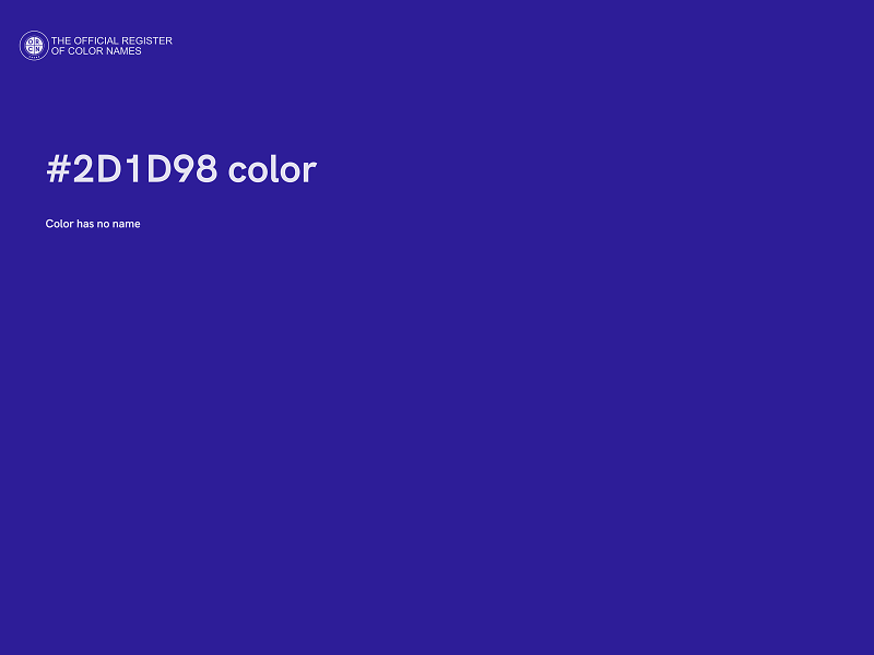 #2D1D98 color image