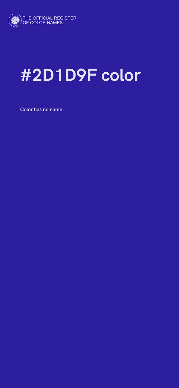 #2D1D9F color image