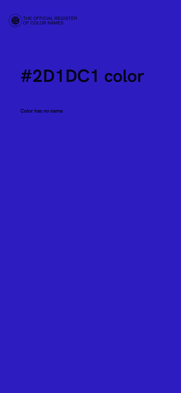 #2D1DC1 color image