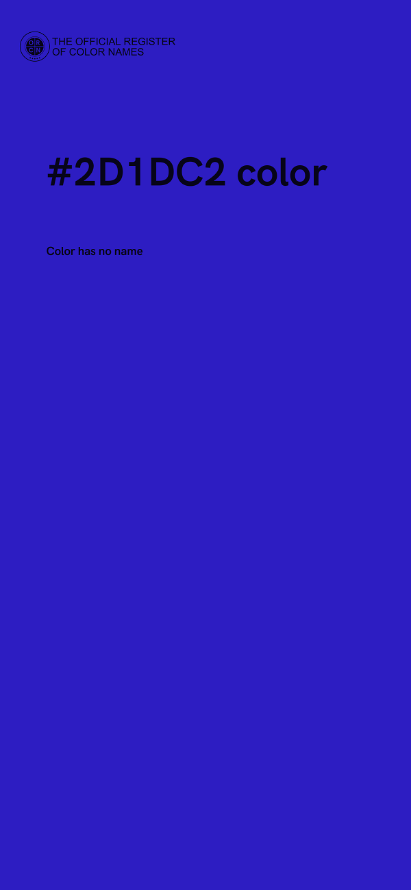 #2D1DC2 color image