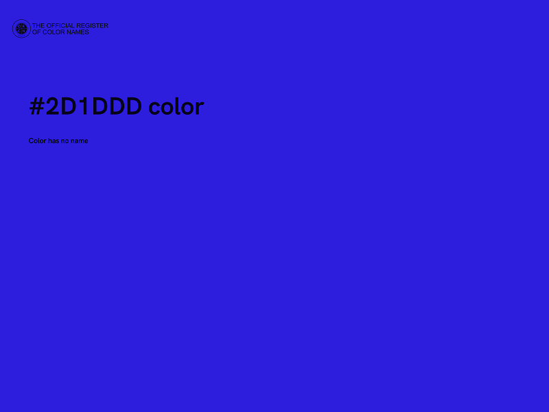 #2D1DDD color image