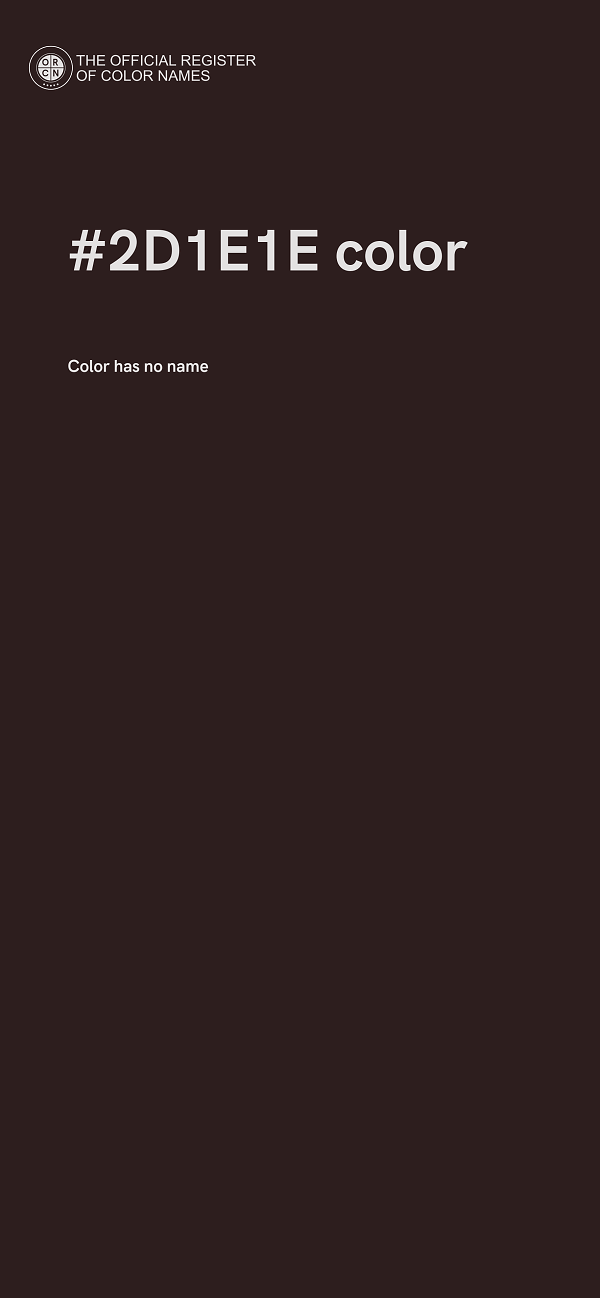 #2D1E1E color image