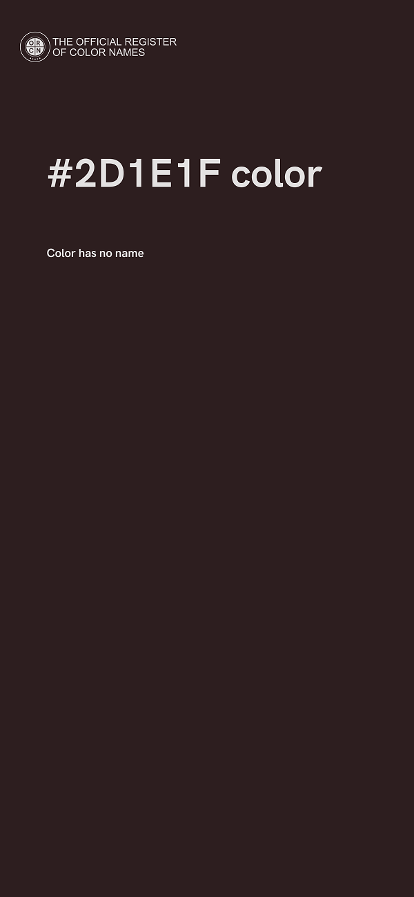 #2D1E1F color image