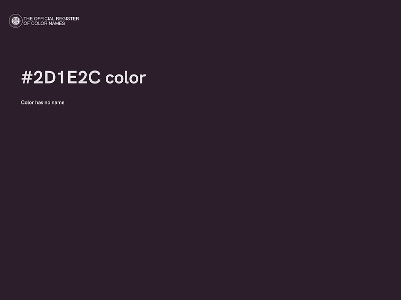 #2D1E2C color image