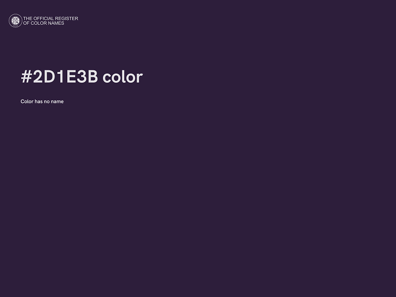 #2D1E3B color image