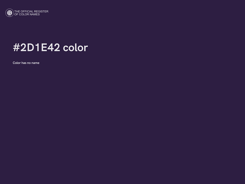 #2D1E42 color image