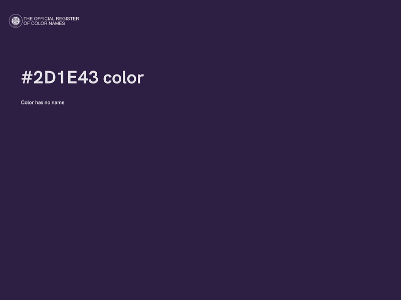 #2D1E43 color image