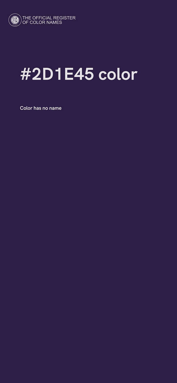 #2D1E45 color image