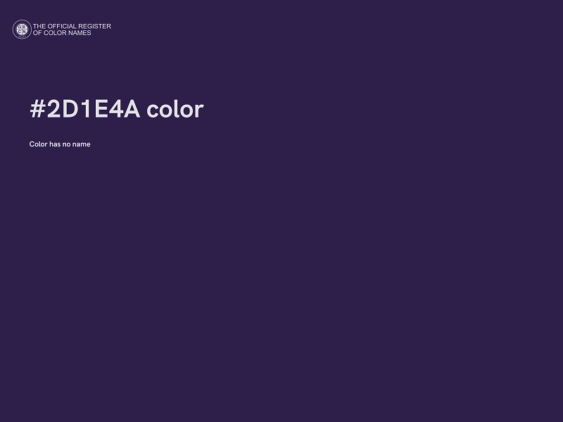 #2D1E4A color image