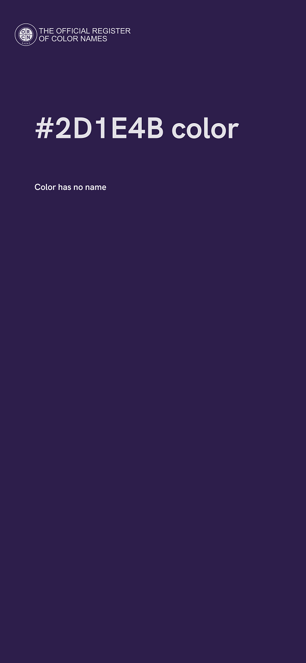 #2D1E4B color image