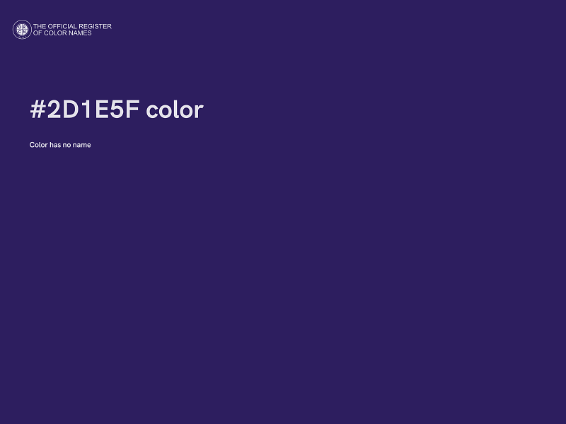 #2D1E5F color image