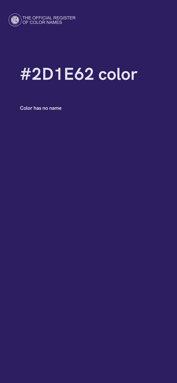 #2D1E62 color image
