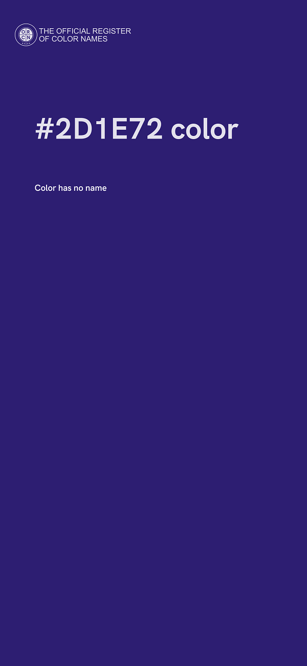 #2D1E72 color image