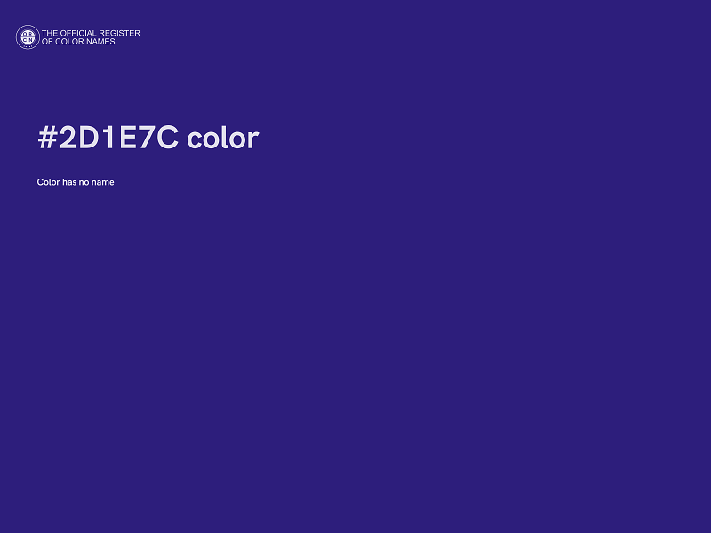 #2D1E7C color image