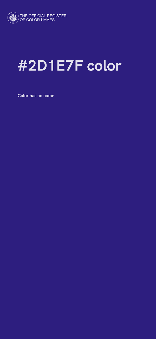 #2D1E7F color image