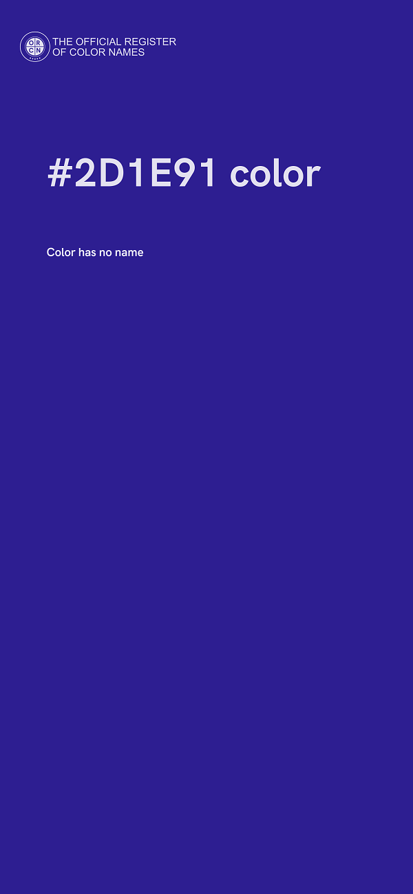 #2D1E91 color image