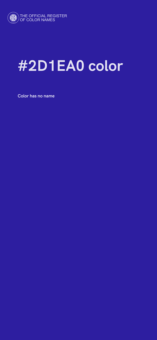 #2D1EA0 color image