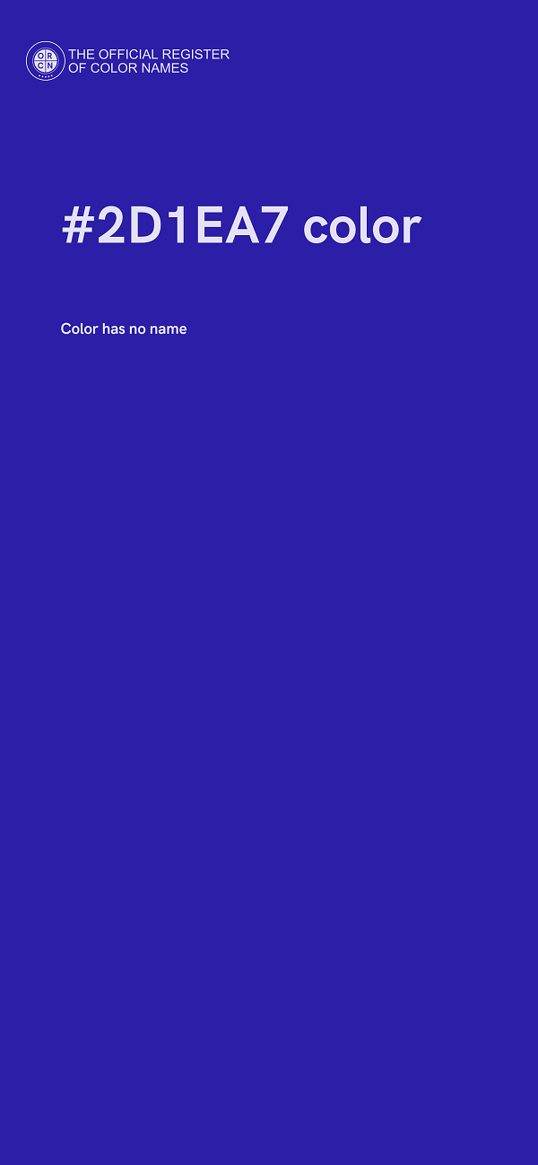 #2D1EA7 color image