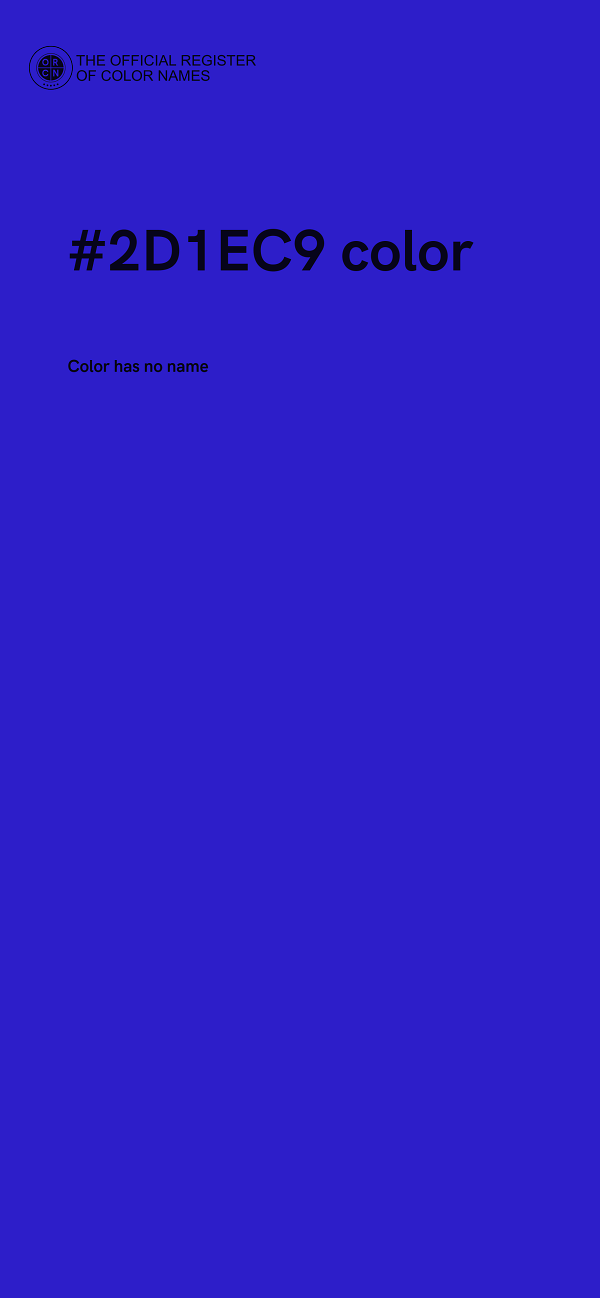 #2D1EC9 color image