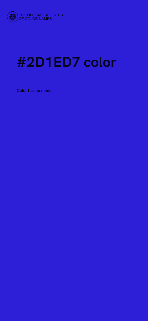 #2D1ED7 color image
