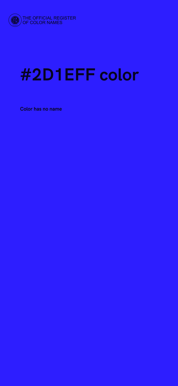 #2D1EFF color image