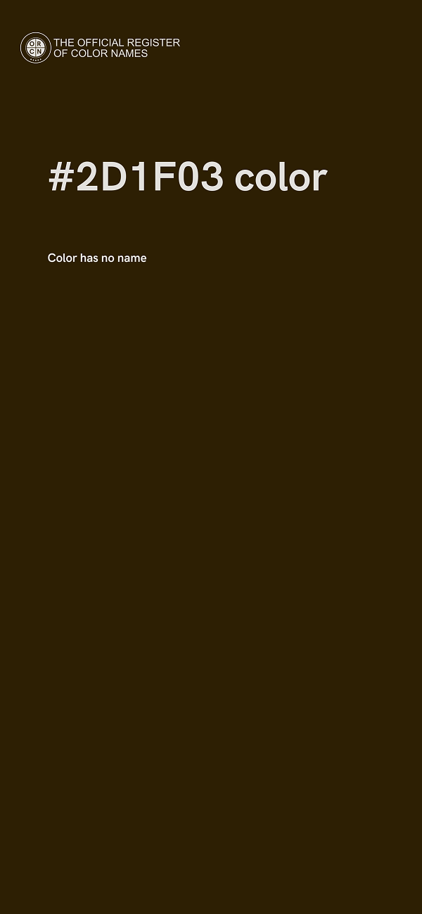 #2D1F03 color image