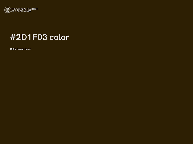 #2D1F03 color image