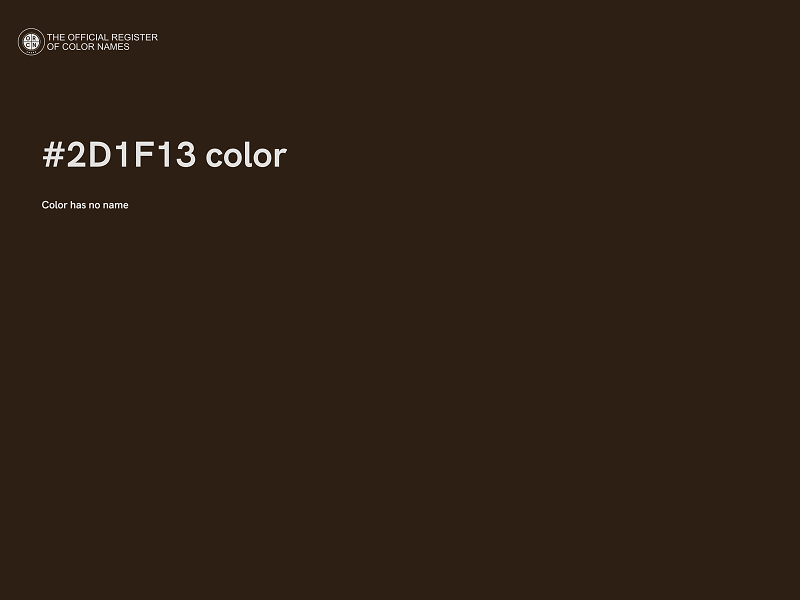#2D1F13 color image