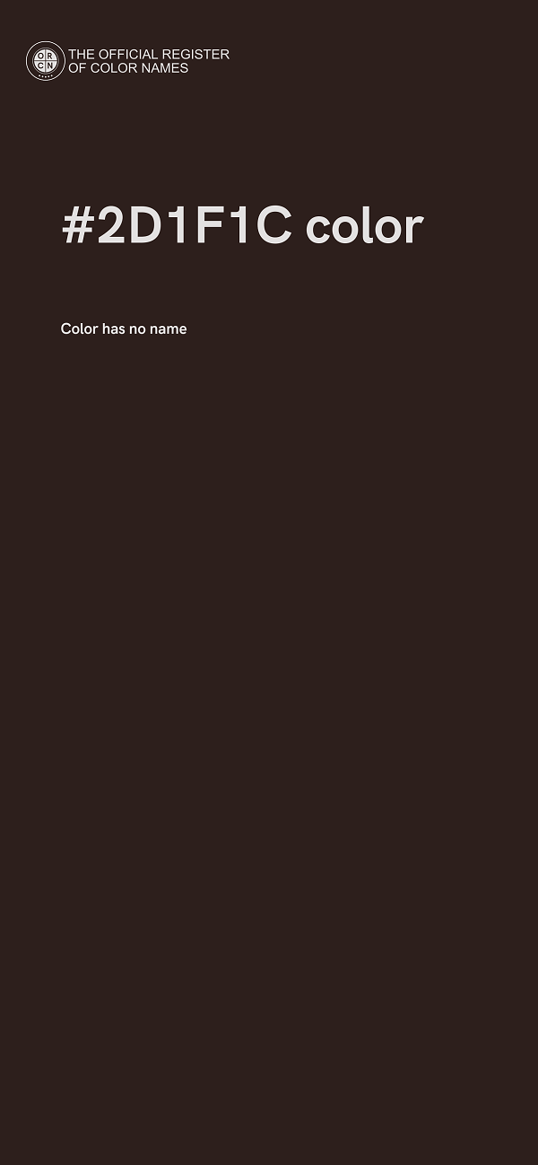 #2D1F1C color image