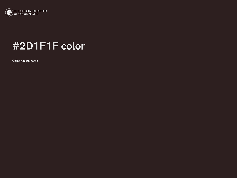 #2D1F1F color image