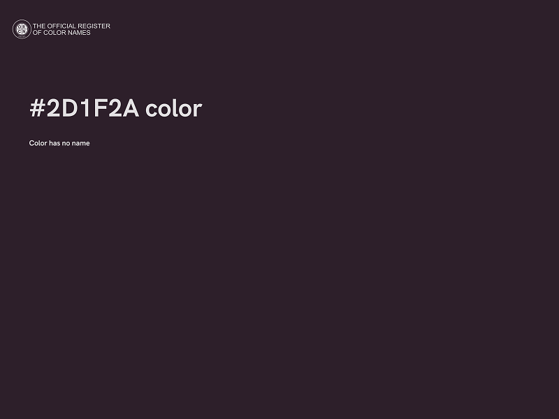 #2D1F2A color image