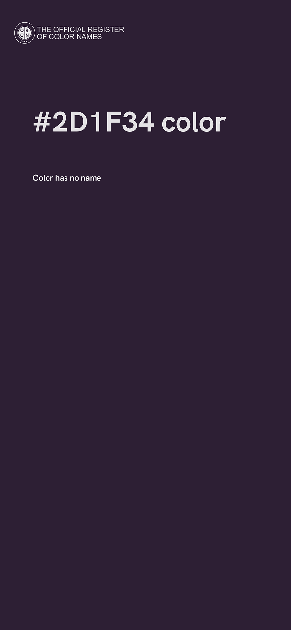 #2D1F34 color image
