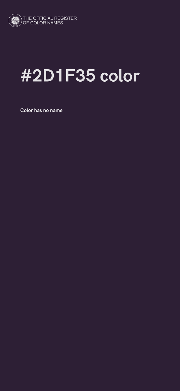 #2D1F35 color image