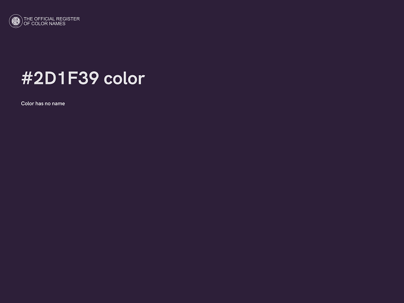 #2D1F39 color image