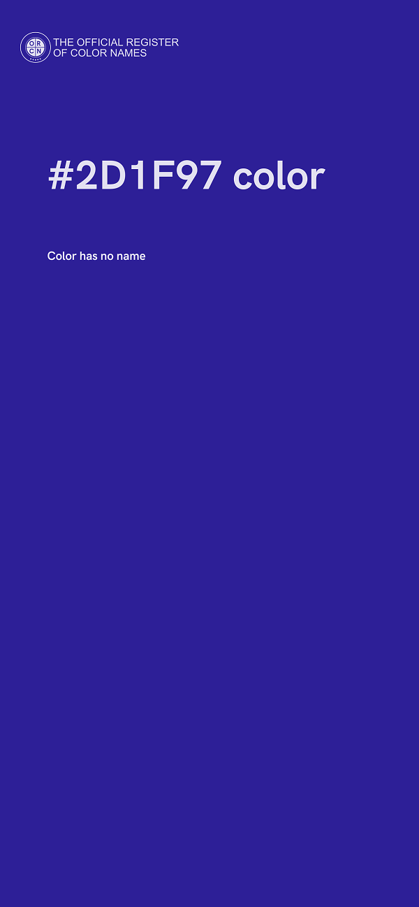 #2D1F97 color image