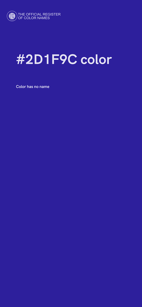 #2D1F9C color image